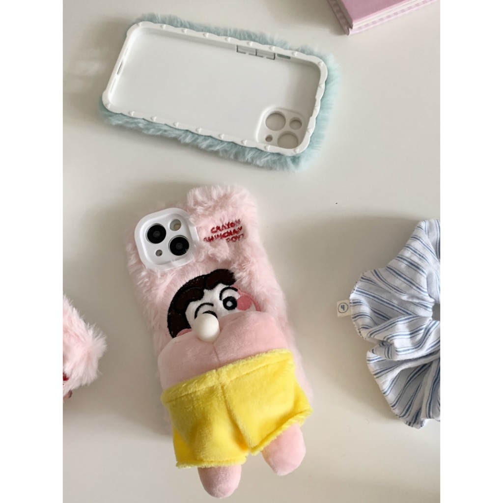 Ốp Điện Thoại Họa Tiết Cậu Bé Bút Chì Cho iphone 13 14 15 pro max