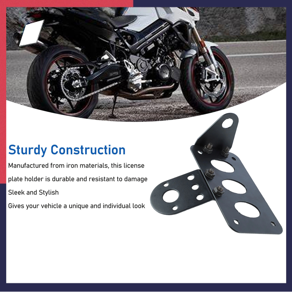 Motorlife Bên Gắn Biển Giá Đỡ Sắt Xây Dựng Retro Số Khung Cho Xe Máy