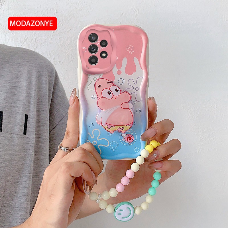 Ốp Điện Thoại Silicon Mềm Có Dây Đeo Tay Và Giá Đỡ Cho samsung galaxy a32 4g samsunga32 4g