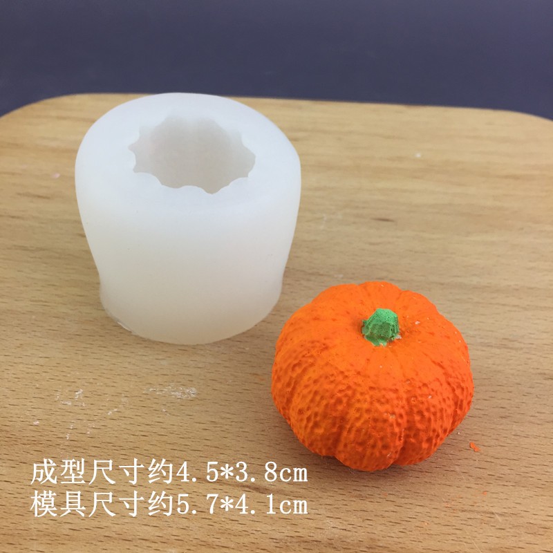Khuôn silicone Tạo Hình Làm Bánh Kẹo Hình Quả Bí Ngô halloween 3d