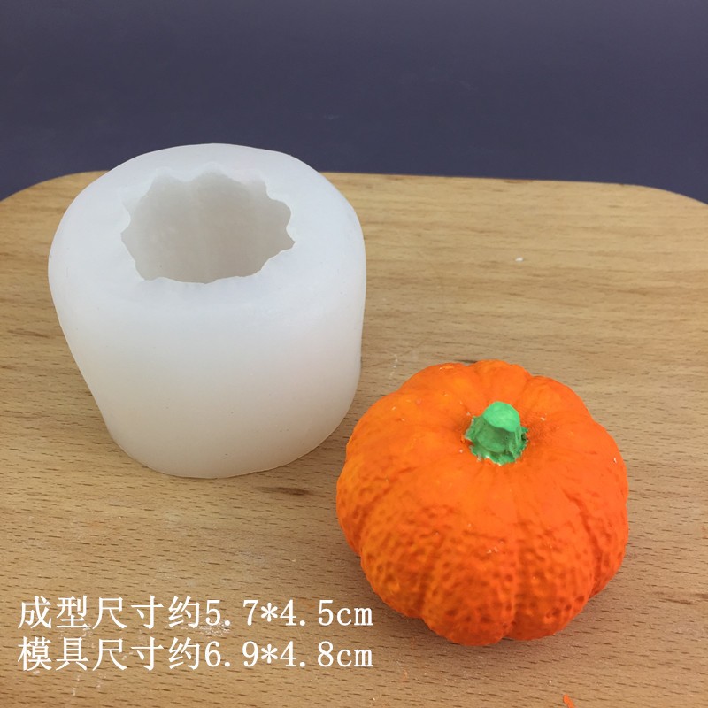 Khuôn silicone Tạo Hình Làm Bánh Kẹo Hình Quả Bí Ngô halloween 3d
