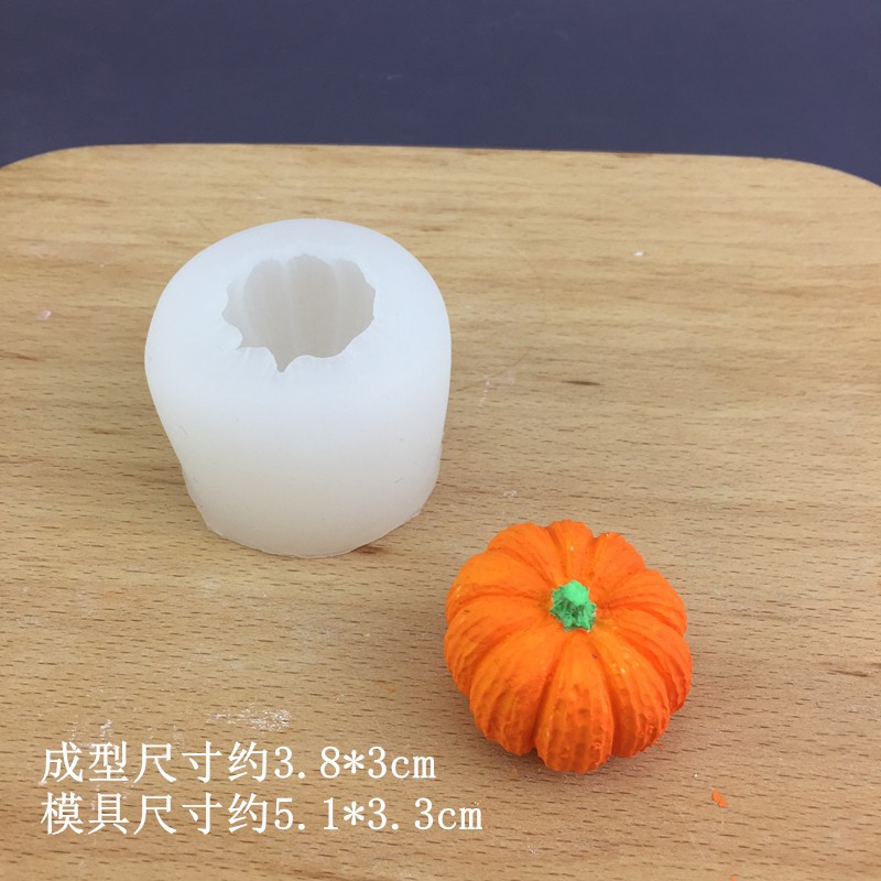 Khuôn silicone Tạo Hình Làm Bánh Kẹo Hình Quả Bí Ngô halloween 3d