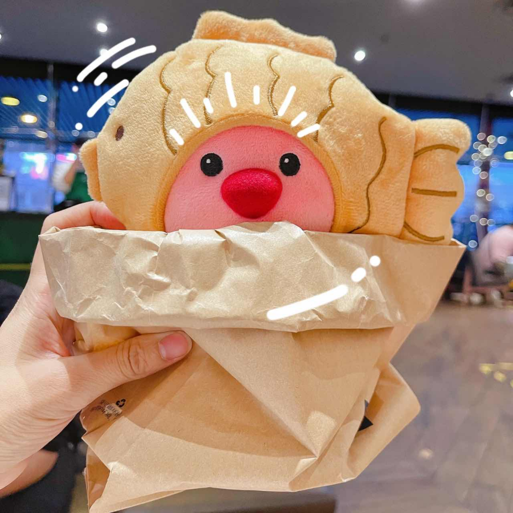 SHI CHEN Móc Khóa Búp Bê Nhồi Bông taiyaki Dễ Thương Làm Quà Tặng Sinh Nhật