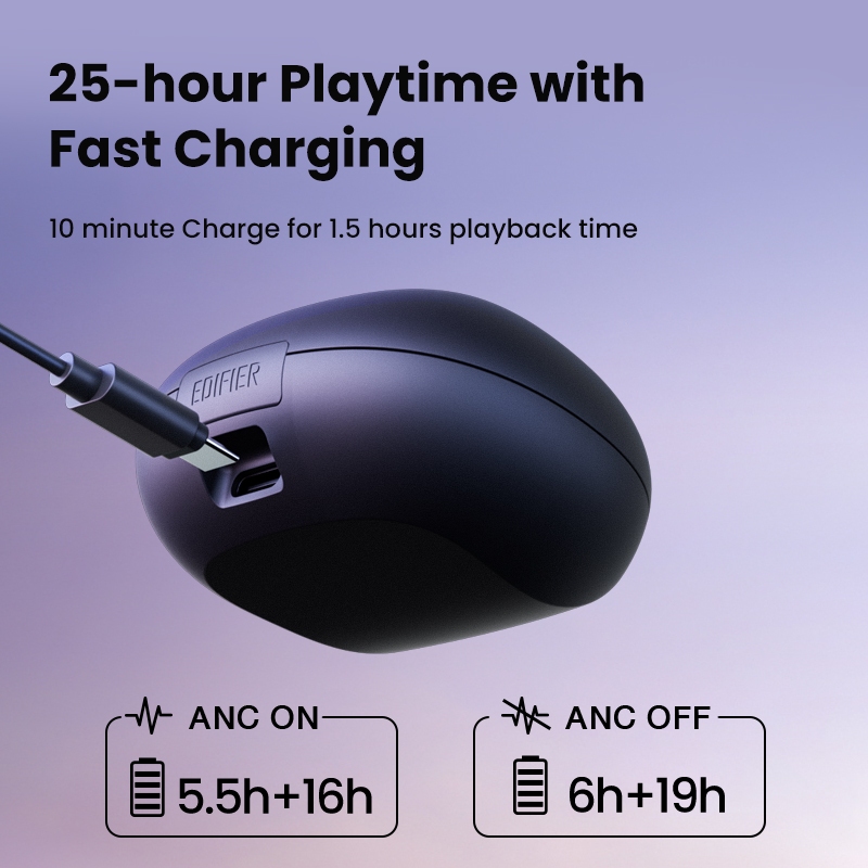 Tai Nghe Bluetooth Không Dây Chống Tiếng Ồn Edifier Neobuds S Hỗ Trợ Chơi Game Qualcomm Snapdragon Chống Ồn Hoạt Động Hybrid