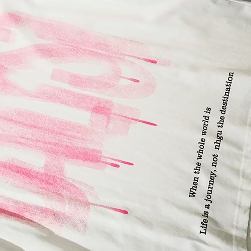 Áo nam Tay Dài Dáng Rộng In Chữ fall of 2023 Phong Cách Mỹ