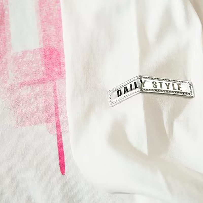 Áo nam Tay Dài Dáng Rộng In Chữ fall of 2023 Phong Cách Mỹ