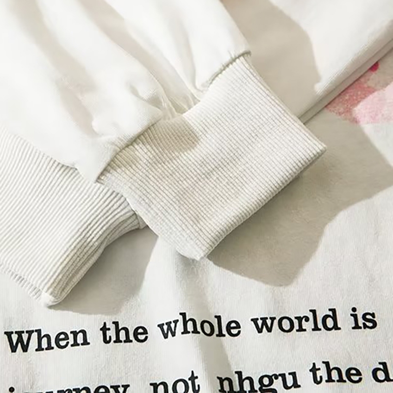 Áo nam Tay Dài Dáng Rộng In Chữ fall of 2023 Phong Cách Mỹ