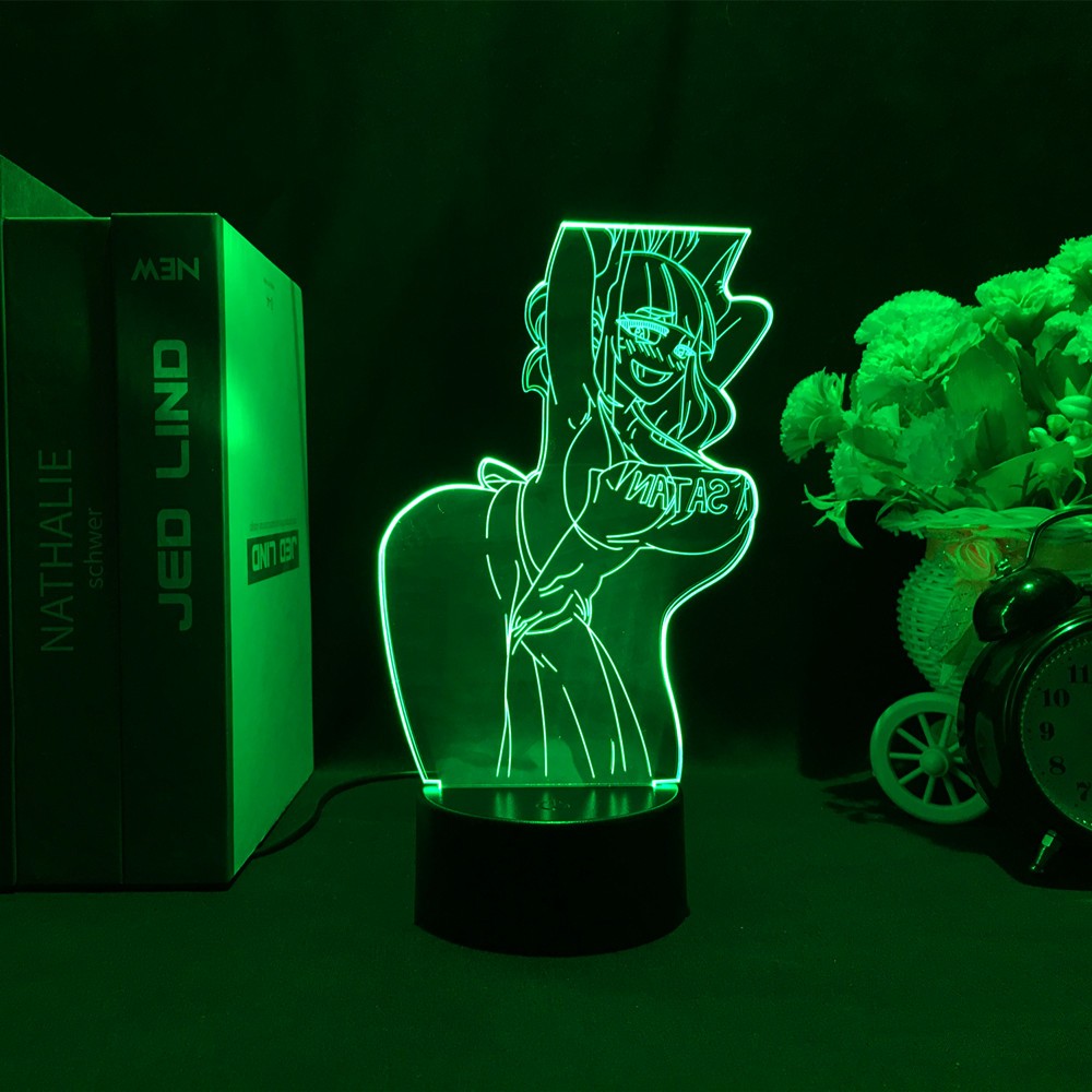 Đèn Ngủ Hình anime my hero Academy himiko toga 3d Quyến Rũ Để Trang Trí Phòng Ngủ