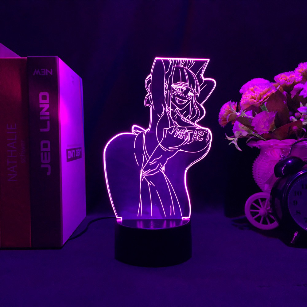Đèn Ngủ Hình anime my hero Academy himiko toga 3d Quyến Rũ Để Trang Trí Phòng Ngủ