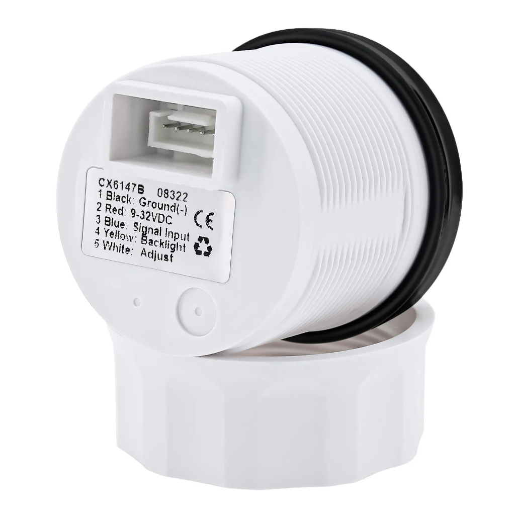 Đồng Hồ Đo Mực Nước 350mm 0-190 ohm 52mm 7 Màu Sắc 12v 24v Chuyên Dụng Cho Tàu Thuyền