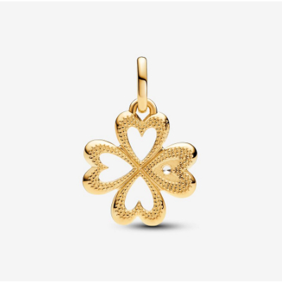 Dây Chuyền Mặt Cỏ Bốn Lá Hình Chòm Sao Lấp Lánh medal and love