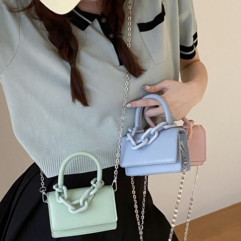 Túi Xách mini Dáng Vuông Dây Rút Thời Trang Cho Nữ