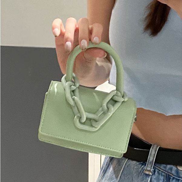 Túi Xách mini Dáng Vuông Dây Rút Thời Trang Cho Nữ