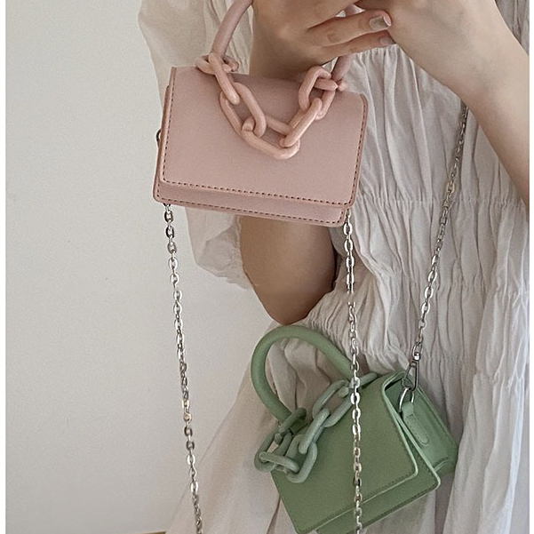 Túi Xách mini Dáng Vuông Dây Rút Thời Trang Cho Nữ