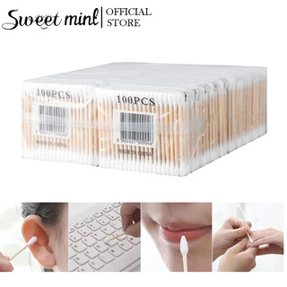 sweet mint Bịch 100 bông tăm  dùng vệ sinh ngoáy tai