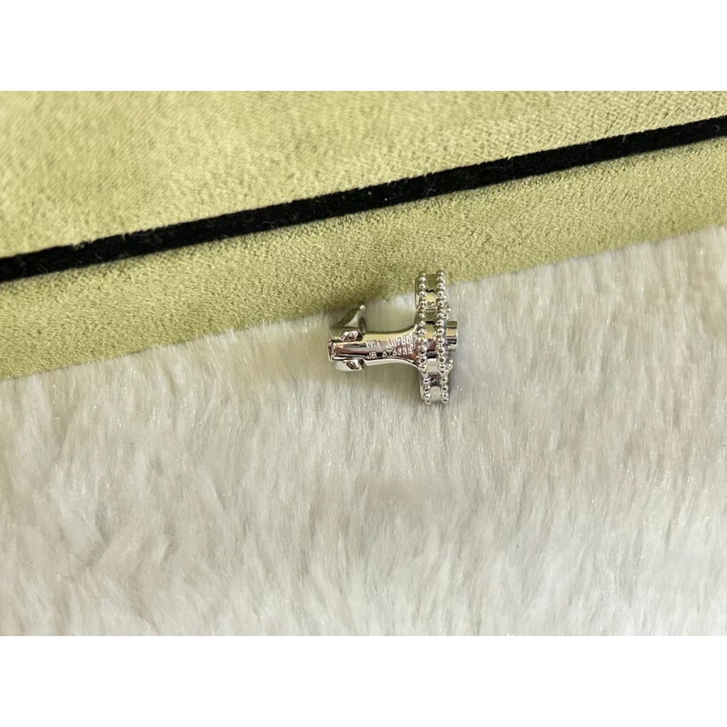 Vca van cleef & arpels Khuyên Tai Bạch Kim Màu Vàng Hồng