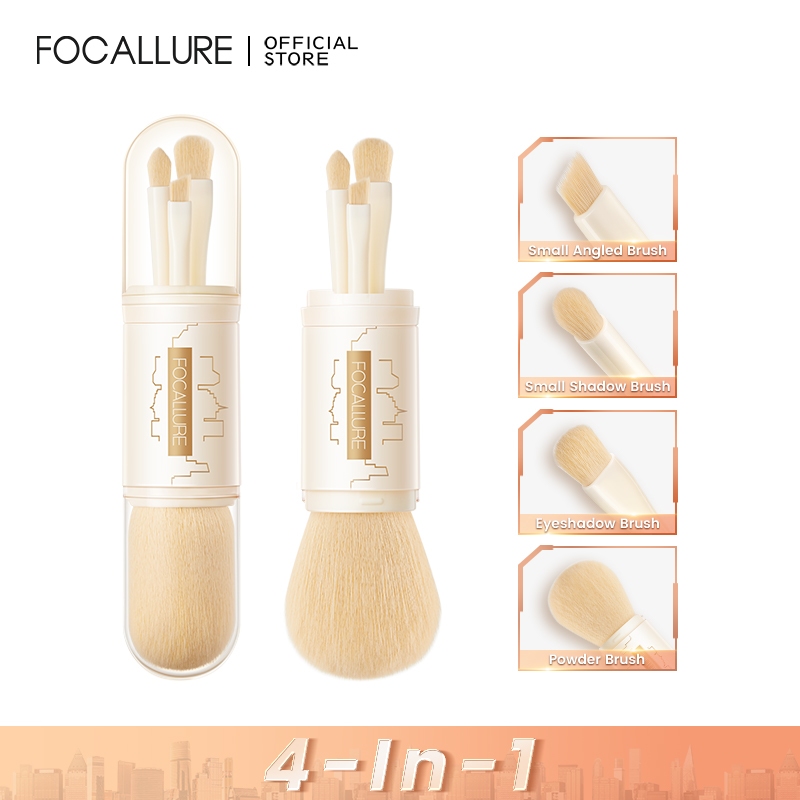 Bộ 4 Cọ Trang Điểm 4 Trong 1 FOCALLURE FA-T02