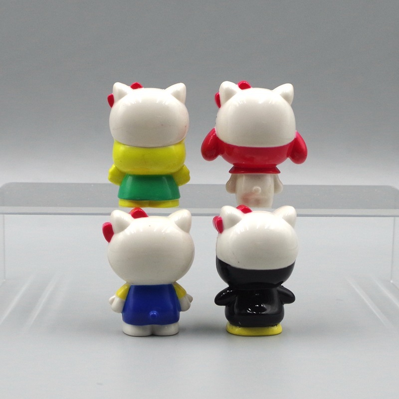 SANRIO Set 4 Mô Hình Nhân Vật Phim Hoạt Hình hello kitty 4-4.5cm