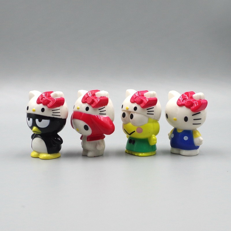 SANRIO Set 4 Mô Hình Nhân Vật Phim Hoạt Hình hello kitty 4-4.5cm