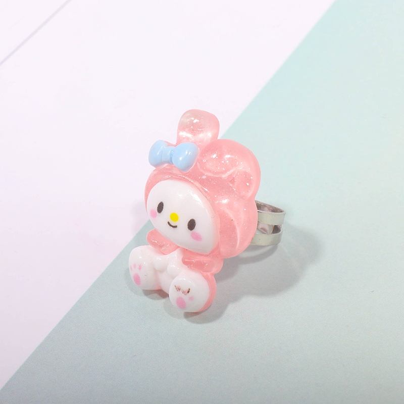 Miumiua🔮SANRIO Nhẫn Đôi Hình Mèo Kuromi Melody Nhật Bản Dễ Thương