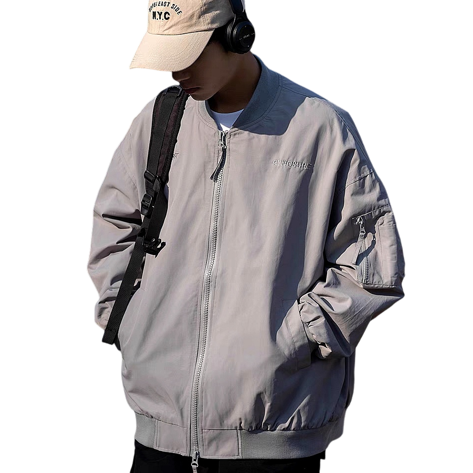 Esea Áo Khoác Bóng Chày Tay Dài Màu Trơn Đơn Giản Thời Trang harajuku Nhật Bản Cho Nam Và Nữ