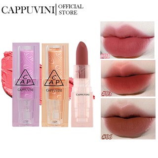 (Hàng Mới Về)Son Lì Cappuvini Trang Điểm Trong Suốt Thiết Kế Vỏ Son Họa Tiết Sao Băng Độc Đáo