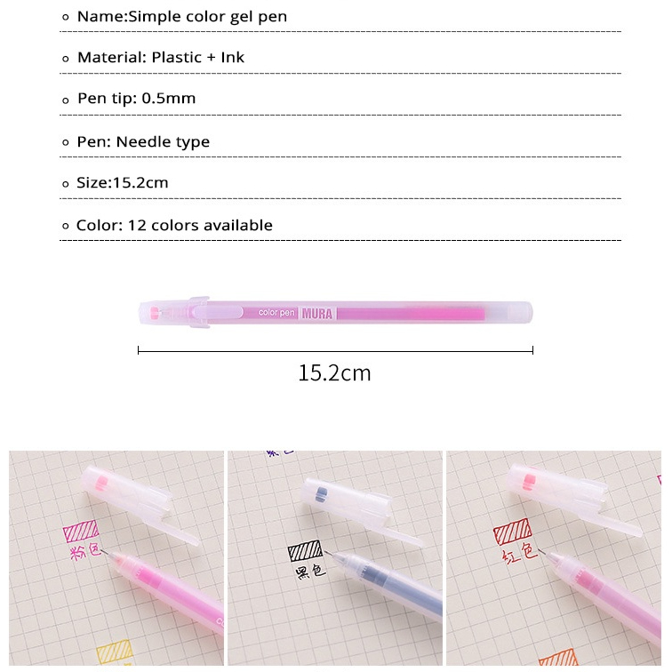 12 Cái/Bộ Màu Bộ Bút Gel Macaron Kawaii Bi Bút Bút Tranh Bút Hàn Quốc Văn Phòng Phẩm Đồ Dùng Học Tập Cho Học Sinh Sinh Viên