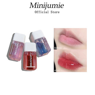 Minijumie Son bóng CAPPUVINI dưỡng ẩm màu nude 3D lấp lánh