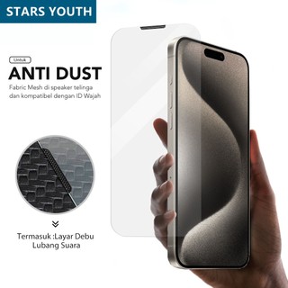 Kính cường lực chống bụi cho iphone x xs xr xs max 11 11 pro 11 pro max 12 12 mini 12 pro max 13 13 pro max 14 plus 14 pro max 15 pro max ốp