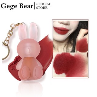 GEGE BEAR Son kem  nhung lì hình chú thỏ dễ thương lâu trôi chống thấm nước thời trang cho nữ