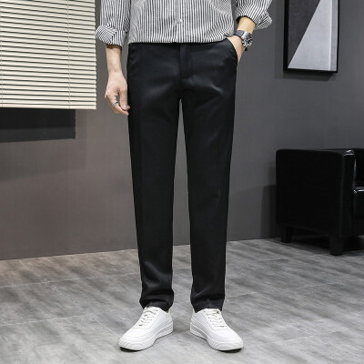 Mới Quần Tây Dài Màu Đen Thiết Kế Sang Trọng Cho Nam