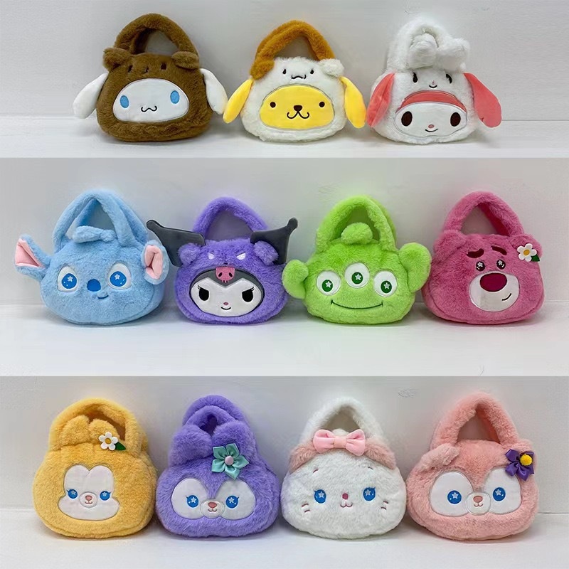 NALLCHEER SANRIO Túi Xách Đeo Vai Họa Tiết Hoạt Hình Xinh Xắn Cho Nữ