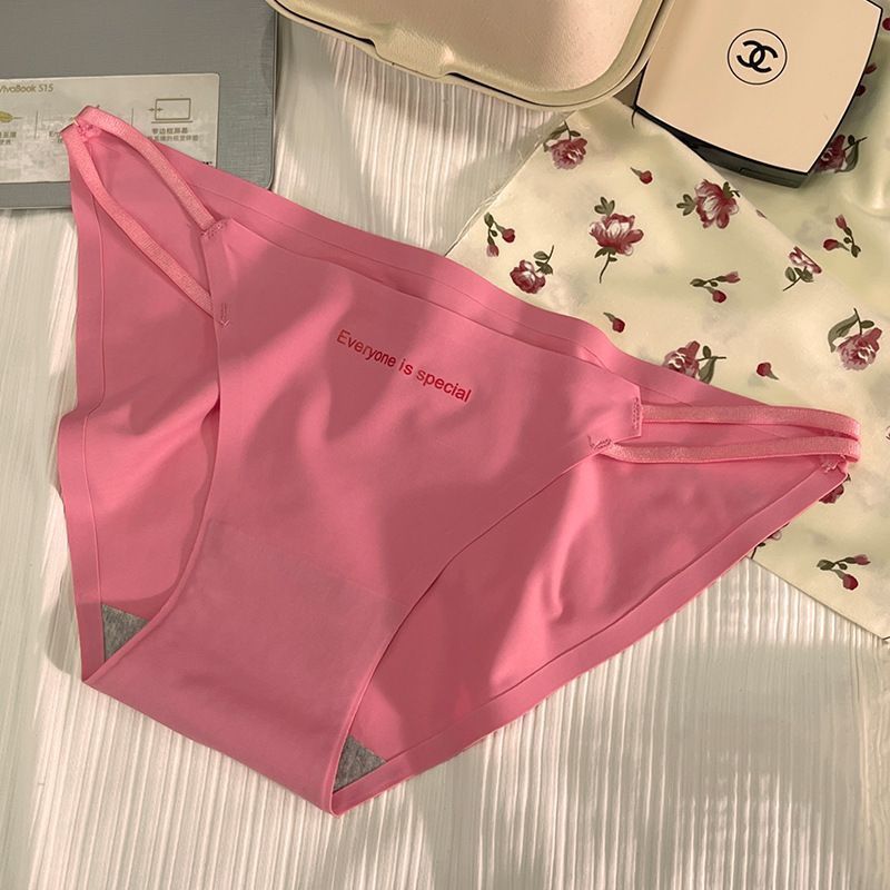 Quần lót in  chữ cái,Thoải mái liền mạch rỗng quần lót,Sexy Women's Underwear,Quần lót nữ