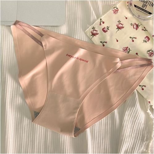 Quần lót in  chữ cái,Thoải mái liền mạch rỗng quần lót,Sexy Women's Underwear,Quần lót nữ