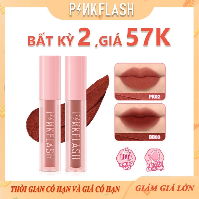 Son Môi Pinkflash PinkSweetie Chống Thấm Nước Mềm Mượt Đa Chức Năng