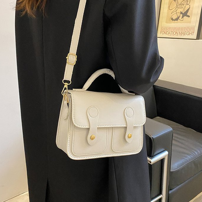 Túi Đeo Chéo Hình Vuông Nhỏ Đơn Giản Hàng Mới 2023 Phong Cách retro Thời Trang Mùa Xuân Dành Cho Bạn Nữ