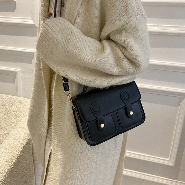 Túi Đeo Chéo Hình Vuông Nhỏ Đơn Giản Hàng Mới 2023 Phong Cách retro Thời Trang Mùa Xuân Dành Cho Bạn Nữ