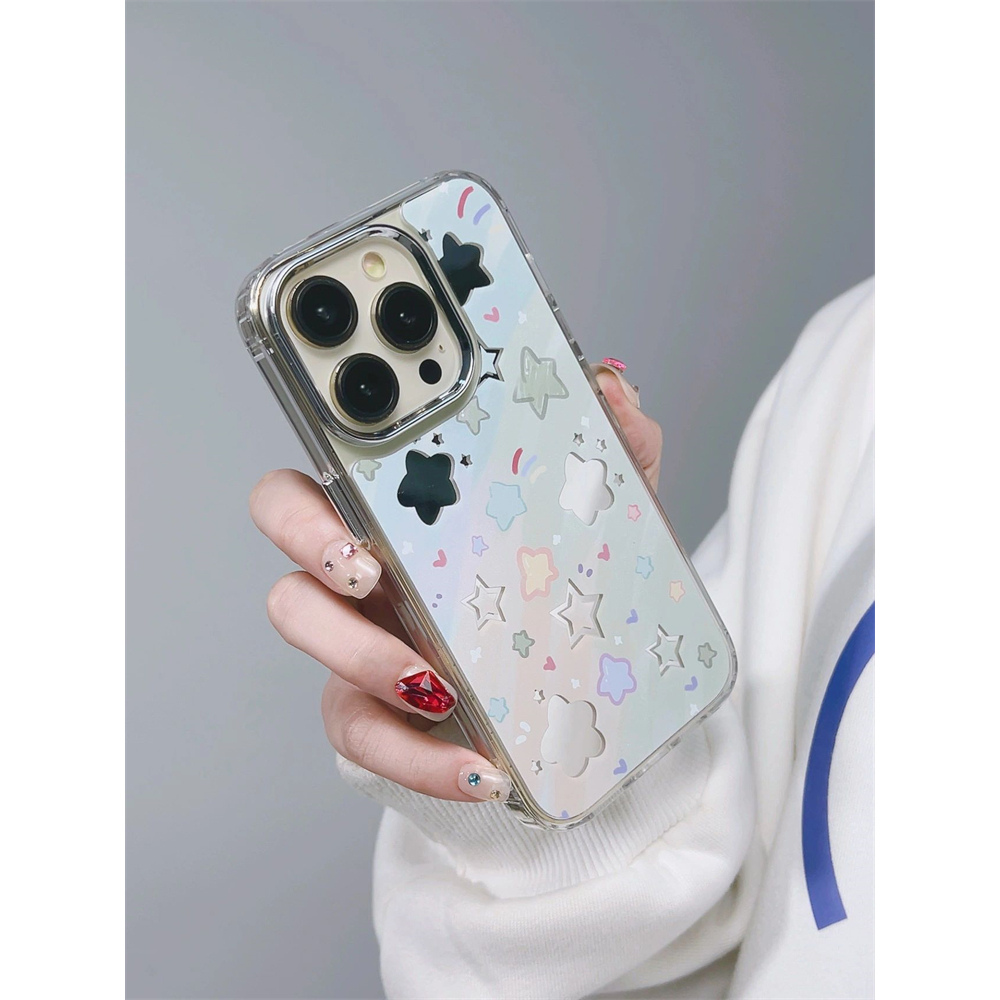 Ốp Điện Thoại tpu Mềm Chống Sốc Trong Suốt Màu laser Cho iphone 15 11 11 15pro