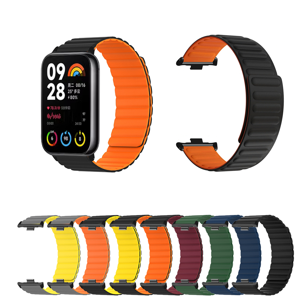 Silicone Dây Đeo Silicon Có Khóa Nam Châm Cho xiaomi mi band 8 pro