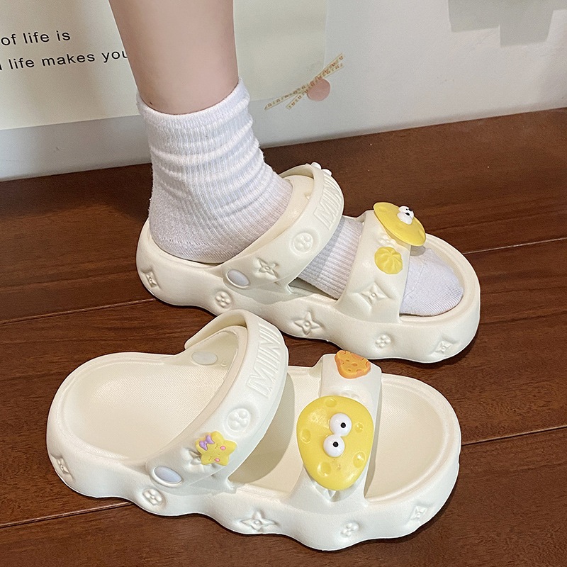 Dép Sandal Đế Dày Bằng EVA Chống Trượt Thời Trang Mùa Hè Cho Nữ