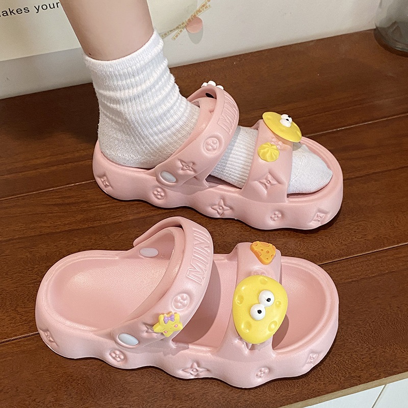 Dép Sandal Đế Dày Bằng EVA Chống Trượt Thời Trang Mùa Hè Cho Nữ