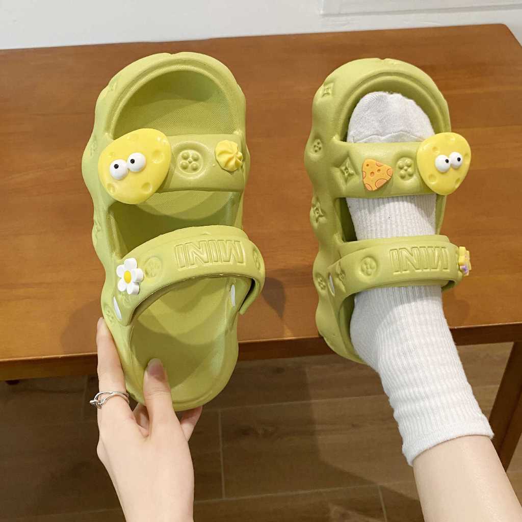 Dép Sandal Đế Dày Bằng EVA Chống Trượt Thời Trang Mùa Hè Cho Nữ