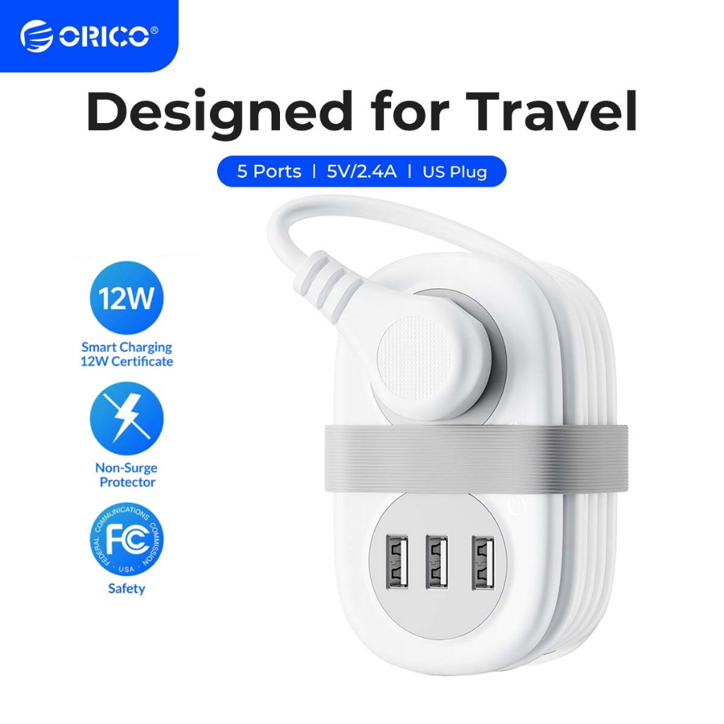 Bảng Mạch Sạc ORICO Mỹ 450 Chất Lượng Cao° Dây Nối Dài Góc Chống Cháy An Toàn Đa Năng Dành Cho Đi Du Lịch