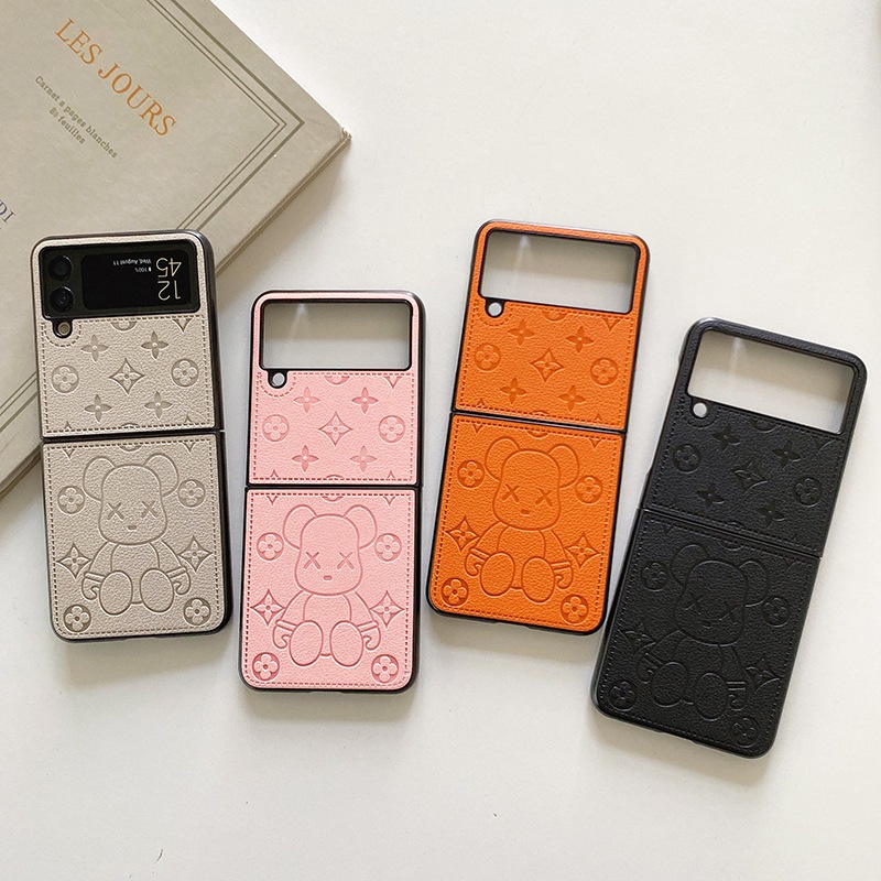 Ốp Điện Thoại Thời Trang Cho Samsung Galaxy Z Flip 7 6 5 Da PU Sang Trọng Chống Sốc Ốp Lưng Cho Sams