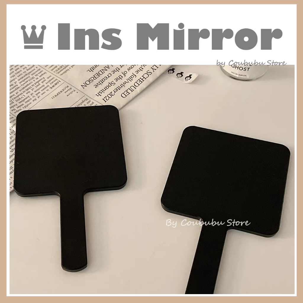 ✿Nhẫn Hình Chữ Coububububu✿ Gương Trang Điểm Cầm Tay Phong Cách Nhật Bản