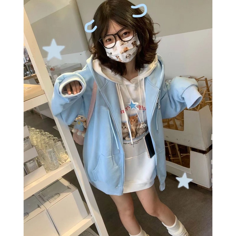 Mocho Áo Khoác hoodie áo khoác nữ zip hoodie Phong cách Chất lượng cao comfortable Popular WJK2390PD6 41Z231009