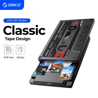 Hộp đựng ổ cứng gắn ngoài ORICO 2.5 '' SATA sang USB3.0 5Gbps / 6Gbps có nhãn dán DIY-2580U3