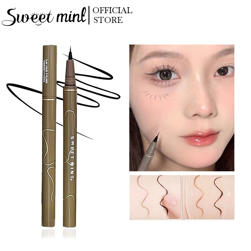 Bút Kẻ Mắt Ngòi Mảnh Mềm Mại Tự Nhiên Không Phai Màu Kháng Nước Lâu Trôi Sweetmint eyeliner