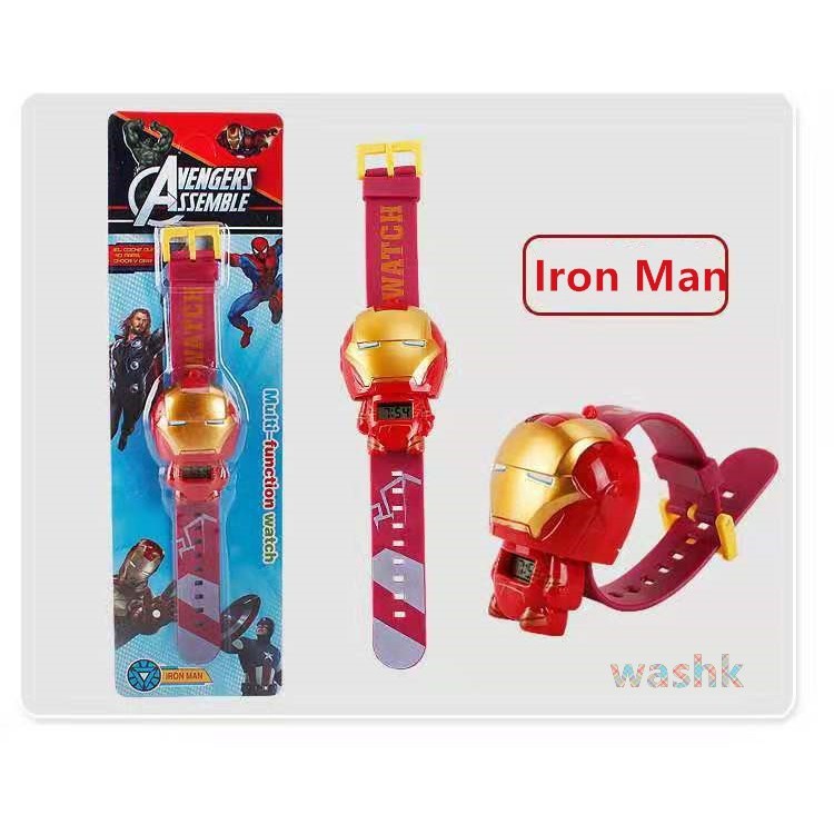 Đồng Hồ Đeo Tay Hoạt Hình iron man Dành Cho Trẻ