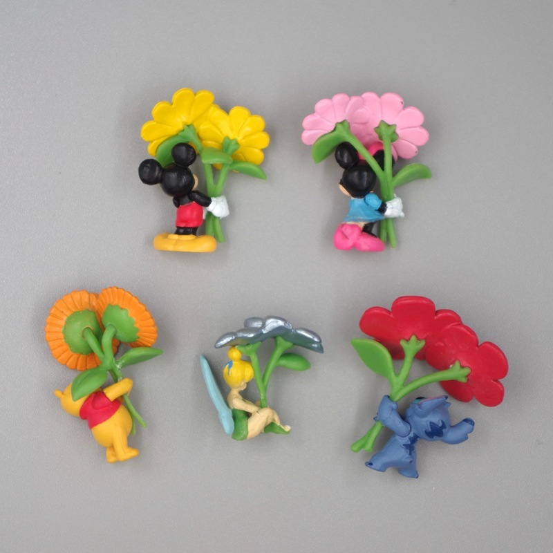 Bộ 5 Mô Hình Nhân Vật Hoạt Hình disney 3-3.5cm Bằng pvc